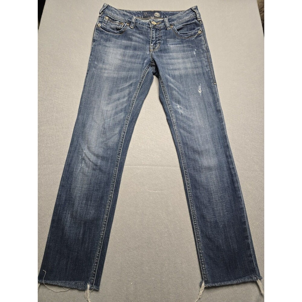 LTB Cropped Raw Hem Jeans Women’s Approx 28x26 Distressed Medium Wash Bootcut...